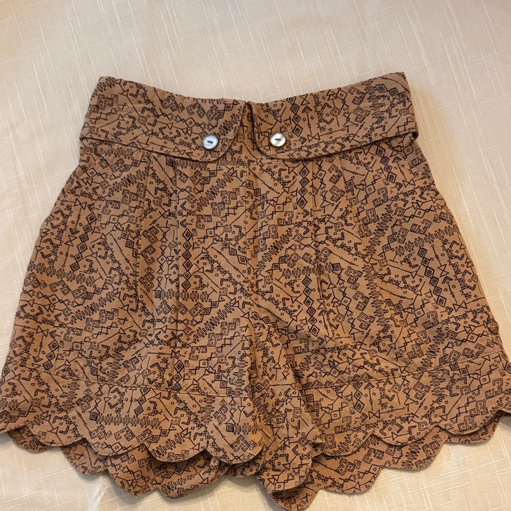 Matilda Jane Big Adventure Brown Patterned Teen Girls Shorts